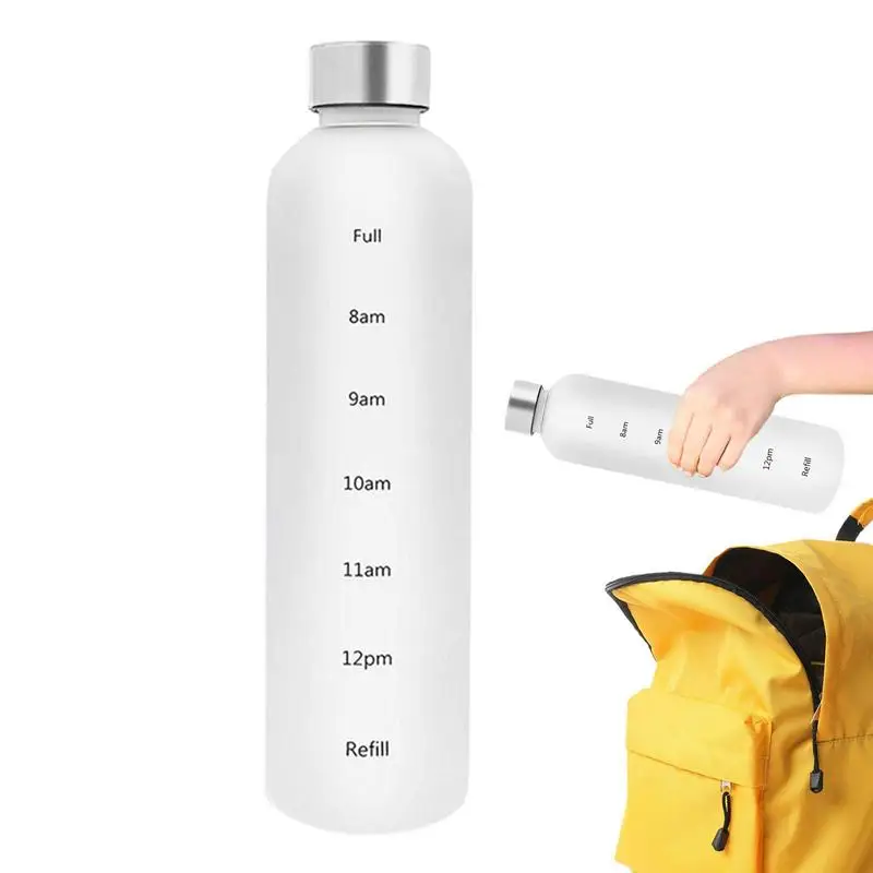 

Water Bottle With Time Marker Frosted Bike Water Bottles 35OZ Gradient Water Bottle Gallon Water Bottle Motivational Water