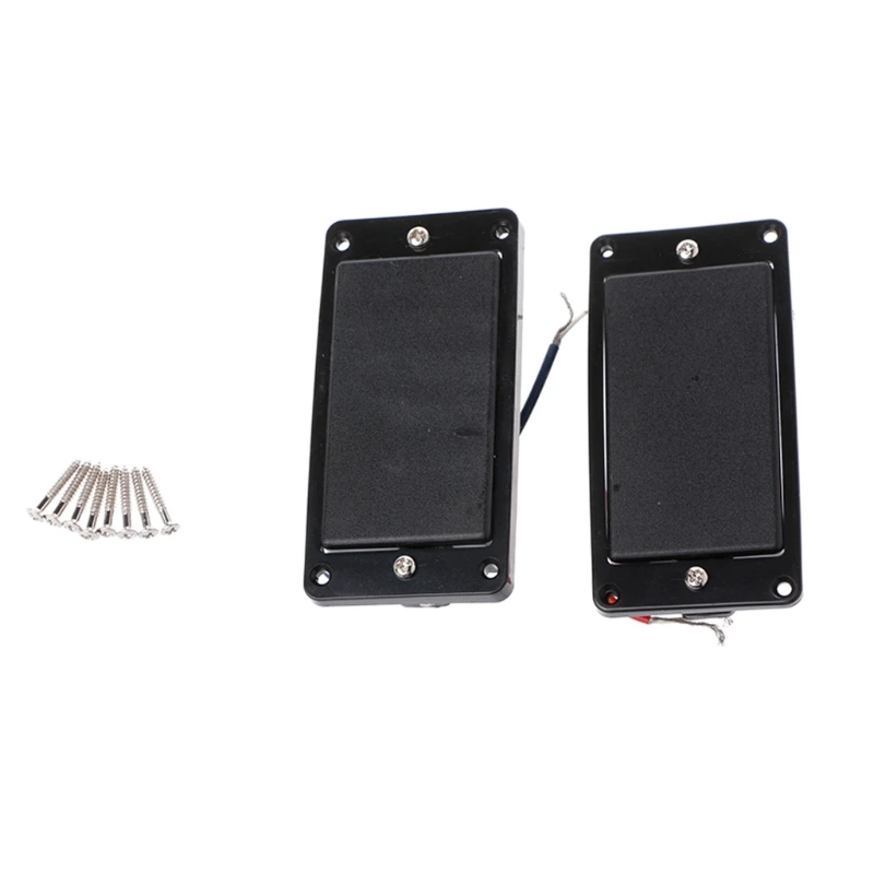 

Guitar Pickup Humbucker Neck Bridge With Frame For LP Black 6String