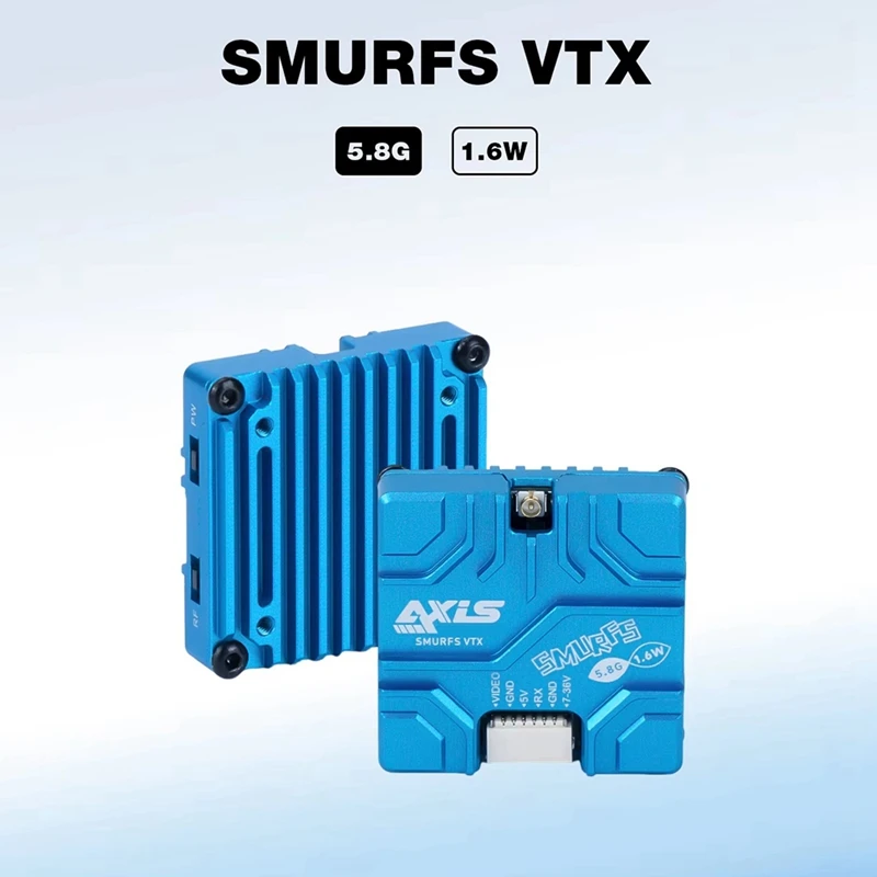 Для Axisflying SMURFS VTX 5 8G 1 6 Вт 40CH 1600 МВт FPV видеопередатчик для RC Drone DIY часть