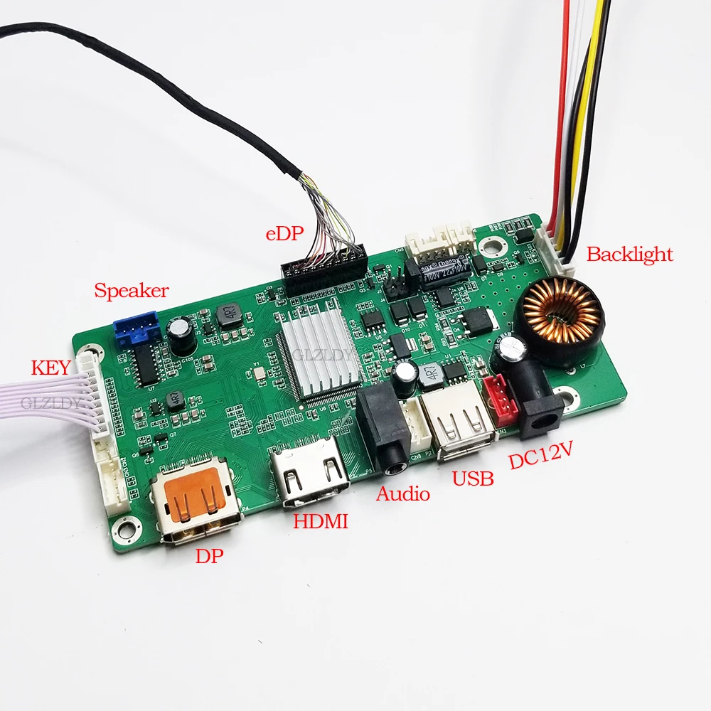 Фото Комплект плат драйверов 2K eDP LCD для 27-дюймового iMac A1419 LM270WQ1-SDF2/LM270WQ1-SDF1 с входом сигнала DP HDMI, разрешение 2560*1440, с фильтром для динамиков №2