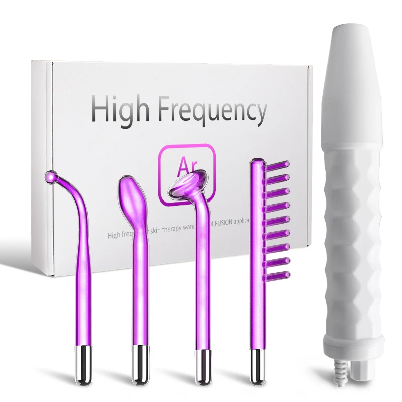 

Высокочастотный аппарат для лица, аргон, газ, фиолетовый светильник, удаление акне, воспалительный массажер, уход за кожей лица, спа-палочка