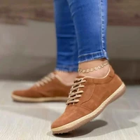 women casual shoes lace up round head student sports shoes spring autumn 2022 new ladies sneakers fashion couple walking flats