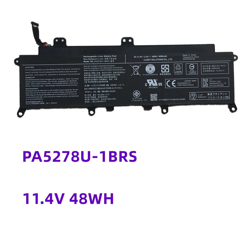 PA5278U-1BRS Laptop Battery For Toshiba Portege X30-D X30-D-123 X30-D-11U X40-D Batteries 11.4V 48Wh