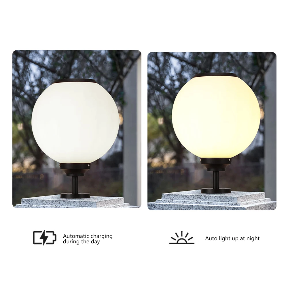 SANDIY солнечные фонари на столбе уличные садовые водонепроницаемые ворота для