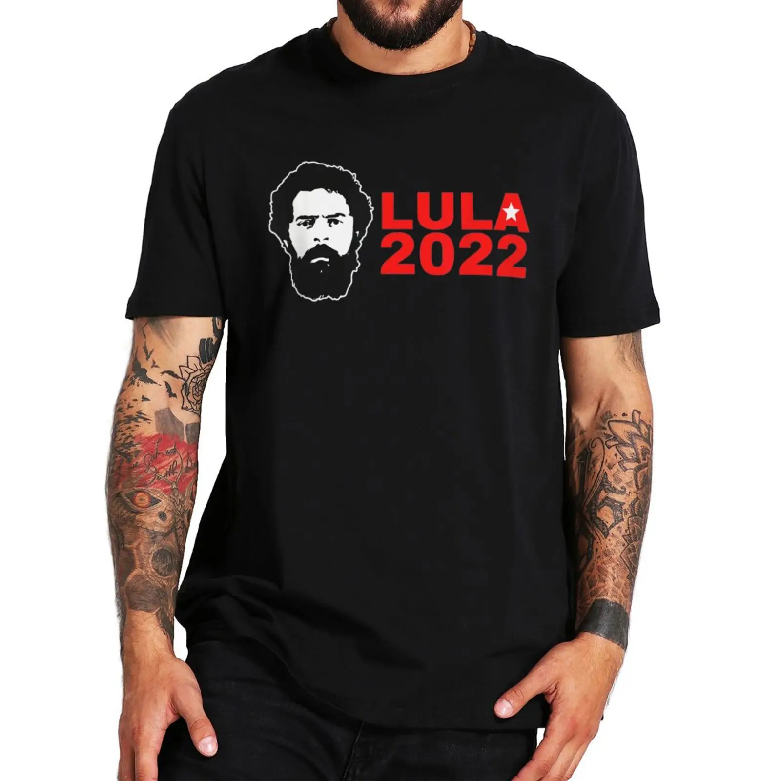

Lula 2022 Tshirt President Of Brazil T Shirt Presidential Election Luiz Inácio Lula da Silva Clothing Men Women 100% Cotton Tee