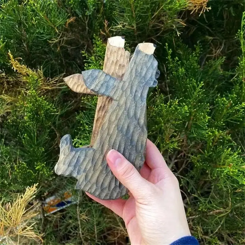 Hand-Carved Wooden Bear Door Topper - 3D Animal Wall Sculpture Rustic Home Art Decor for Christmas Gift &amp Indoor/Outdoor Use