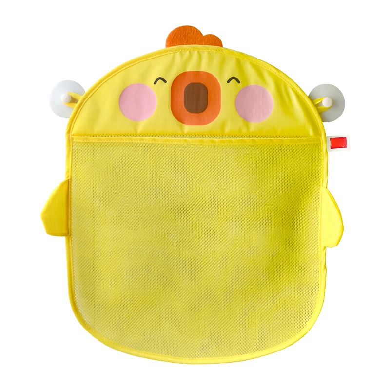 Baby Bath Toys Cute Duck Mesh Net Toy Storage Bag Strong With Suction Cups Bath Game Bag Bathroom Organizer Water Toys For Kids