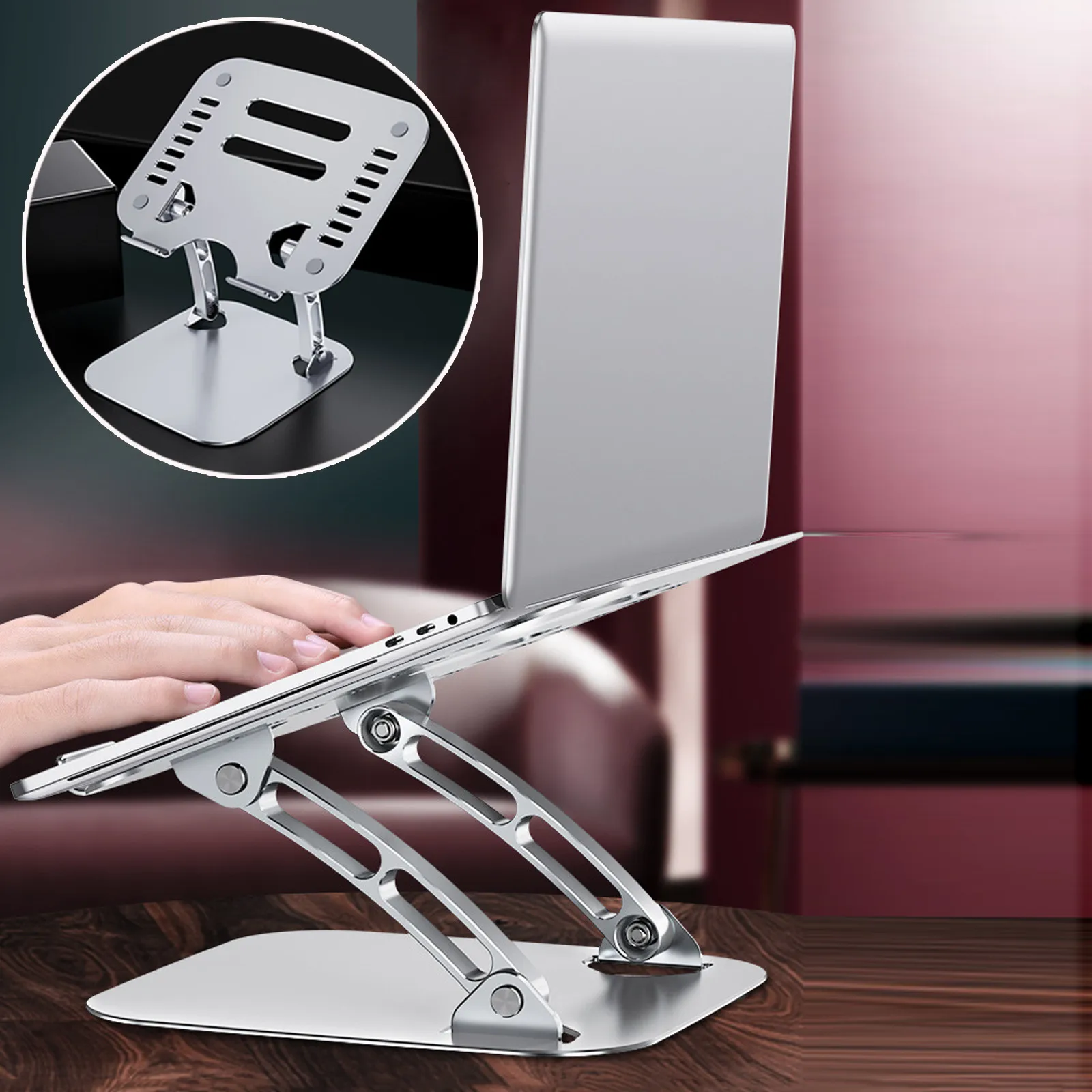 

Portable Angle Adjustable Viewing Non-slip Bracket Holder Foldable Phone Holder