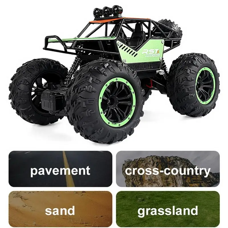 

C021 Alloy Four Channel Off Road Climbing Car With Lights Electric Remote Control Car Toy Car