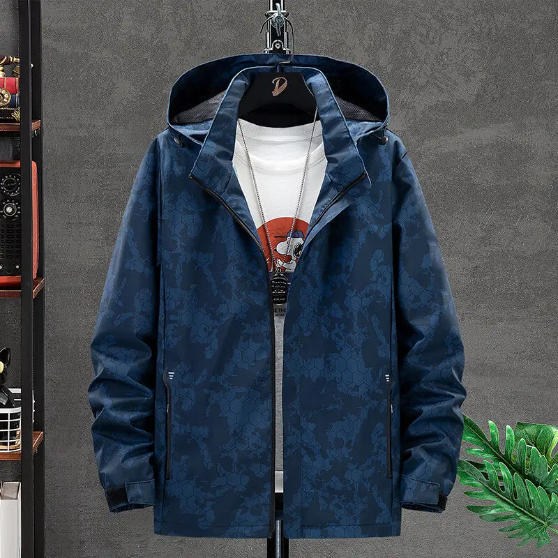 

Куртка мужская Весенняя камуфляжная, водонепроницаемая, 5XL