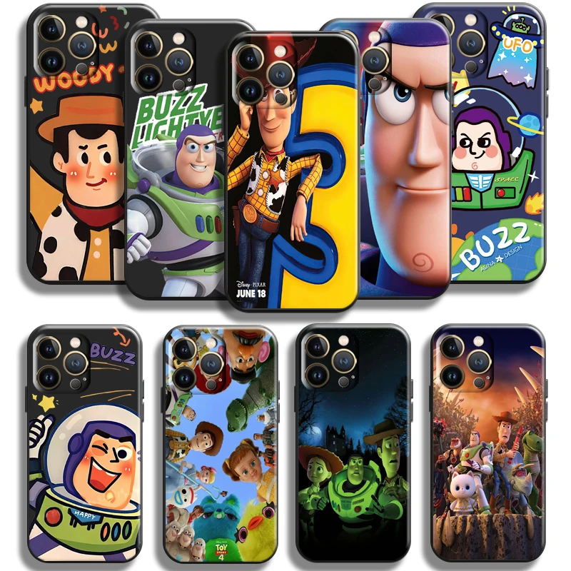 

Disney Cute Toy Story For Apple iPhone 13 12 11 Pro Max Mini X XR XS Max SE 5 5s 6 6S 7 8 Plus Phone Case Soft Back Coque