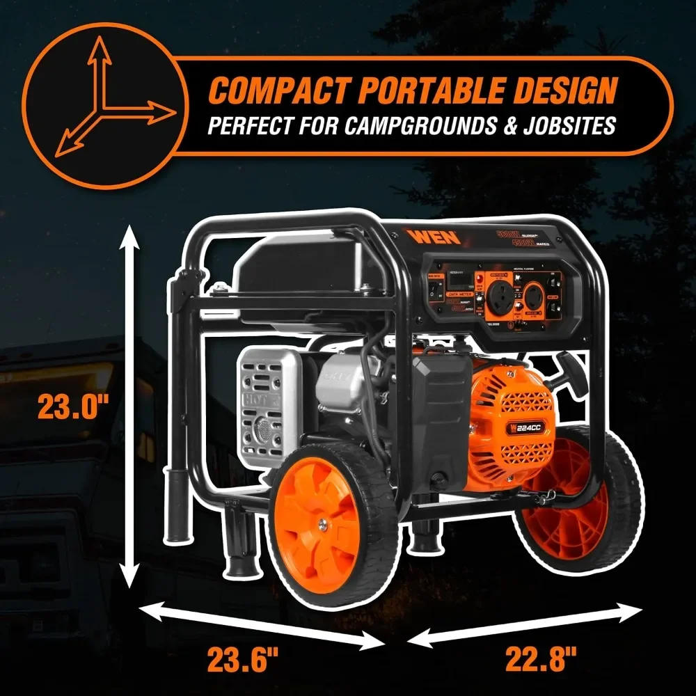 Фото Генератор portatif 5600 W, 224cc, переезд на работу №3