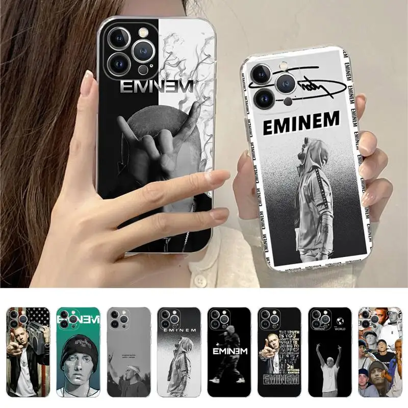 

Hop Rapper Eminem rap Phone Case For iPhone 14 11 12 13 Mini Pro XS Max Cover 6 7 8 Plus X XR SE 2020 Funda Shell