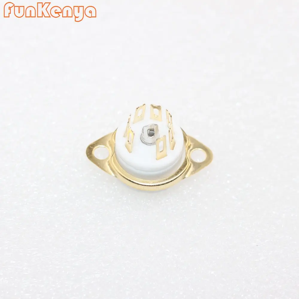 10 шт в упаковке новая 7pin трубки GZC7-F GZC7-F-G розетки Керамика база 6J1 6J3 6J4 6J5 6Z4 EAA91 EC92 6A2