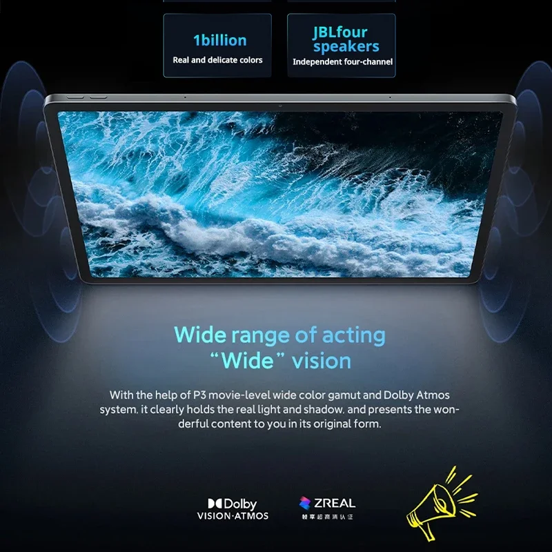 Фото Lenovo Xiaoxin Pad Pro 2025 12,7-дюймовый планшет, оригинальный глобальный ПЗУ, размер 8300, 2,9 К, 144 Гц, дисплей, 10200 мАч, Android 14 Pad PC №4