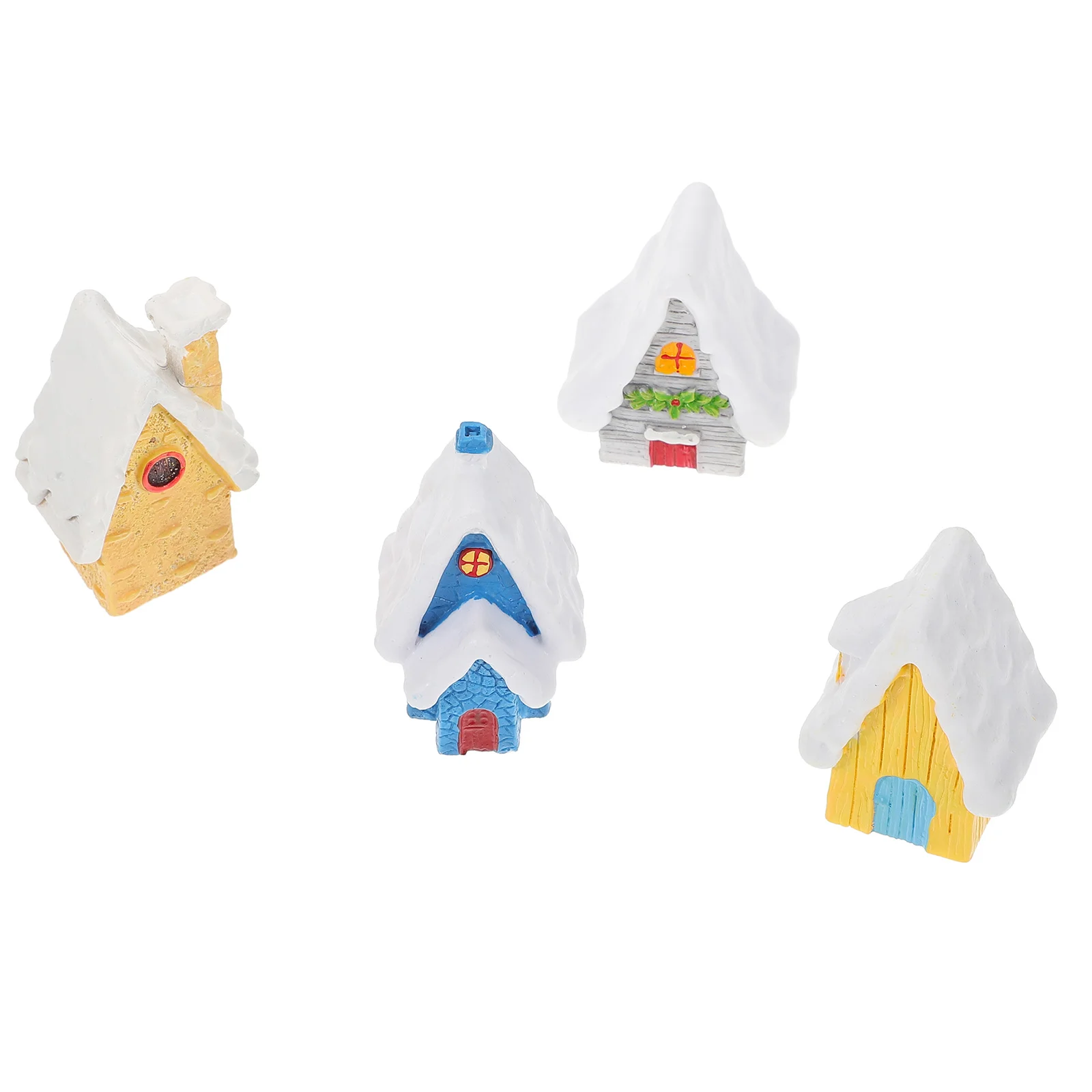 

Christmas Aquarium Village Mini House Resin Ornamentdecor Decorations Landscape Micro Miniature Tank Ornaments Sets Vintagecave