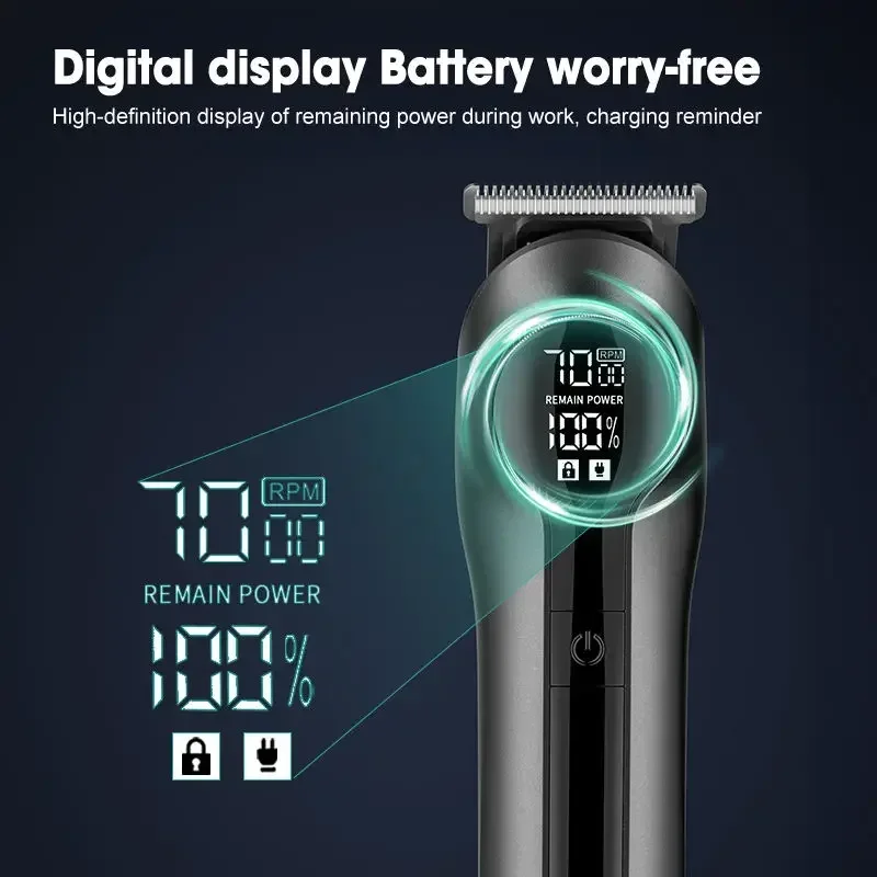 Электрический триммер для волос 6-в-1 7000 об/мин многофункциональная портативная