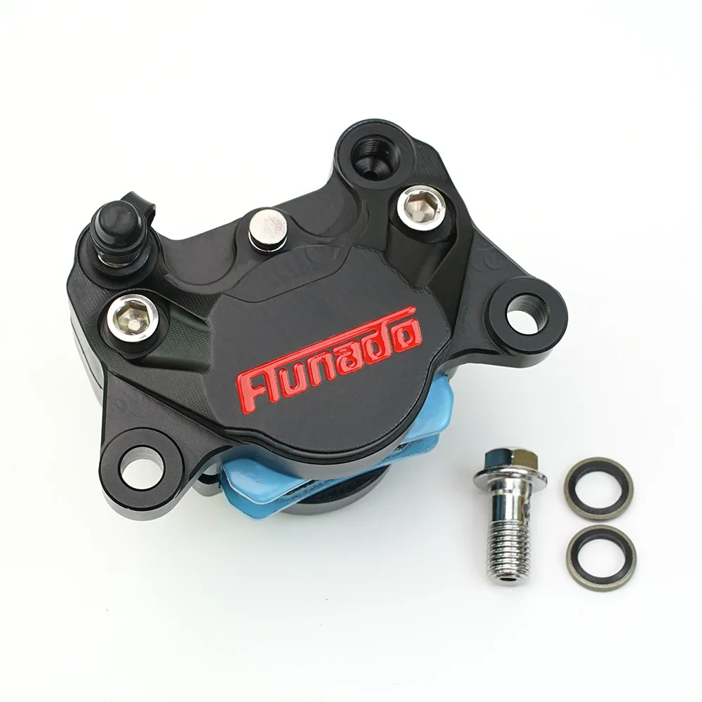 

Тормозной суппорт для мотоцикла, 84 мм, передний и задний тормозной суппорт с переходным кронштейном, 2 поршня для Yamaha Fuxi JOG