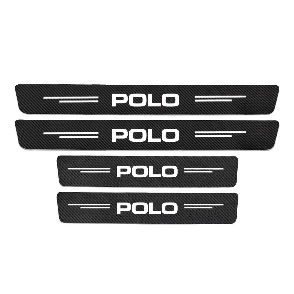 4 шт. наклейки на пороги автомобиля Volkswagen VW Polo 6R 6N 6N2 6C 9N 9N3 Rline R |