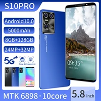 Unlocked Cellphone S10Pro 8GB RAM 128GB ROM Android Mobilephone Smartphone Mobiles Celulares Phones Vivo Samsung iPhone11 Promax