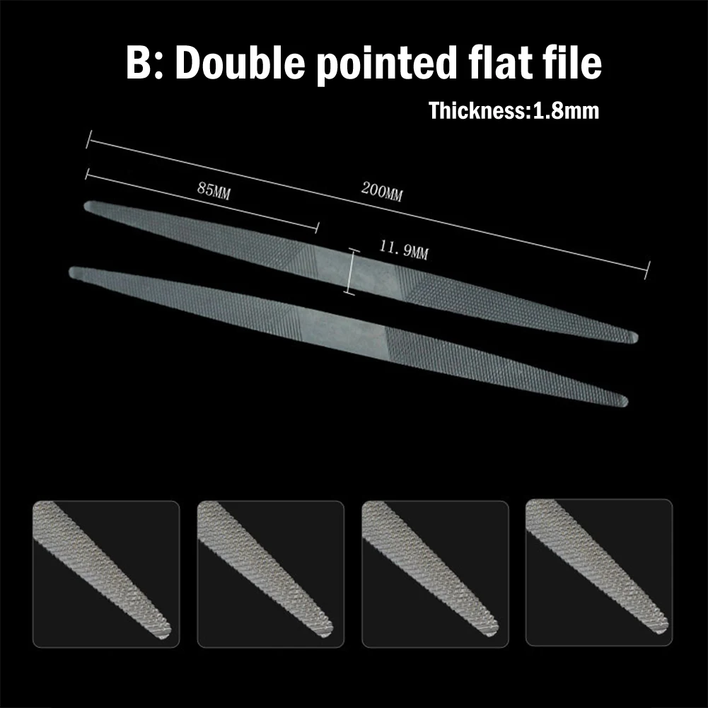 

Hand Tool Workshop Equipment Double-Head Files Half Round Steel Sharp Flat Shaping Fast Polishing Wood Plastic Plaster Parts 1pc