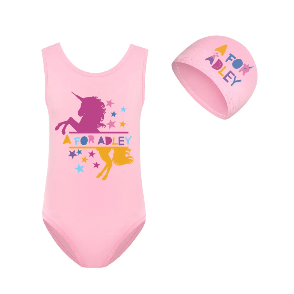Мультяшный Купальник для девочек A Adley Цельный купальник Летняя Повседневная