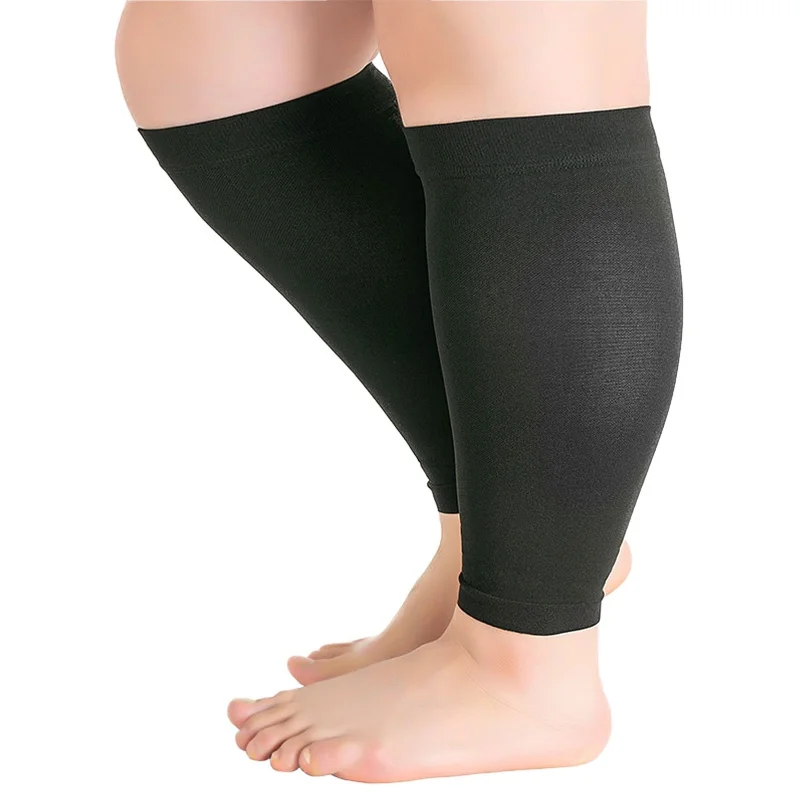 

Plus Size S-7XL Running Athletics Compression Sleeves Leg Calf Men Women 30-40mmHg Toeless Stockings Medical Varicose Veins Sock