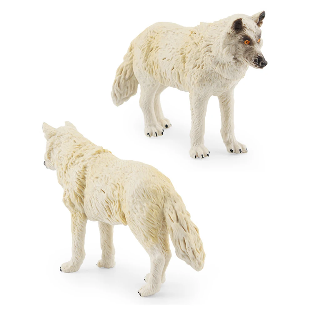 

5pcs Creative Wolves Animals Figures Ornaments Creative and Realistic Action Figures for Home Car Office Decoration