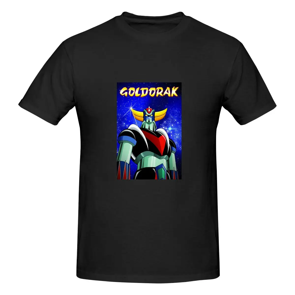 

Goldorak Grendizer 1246 Men Tshirt Oversize Print Short Sleeve Cotton Male Streetwear Unisex Basic Tops