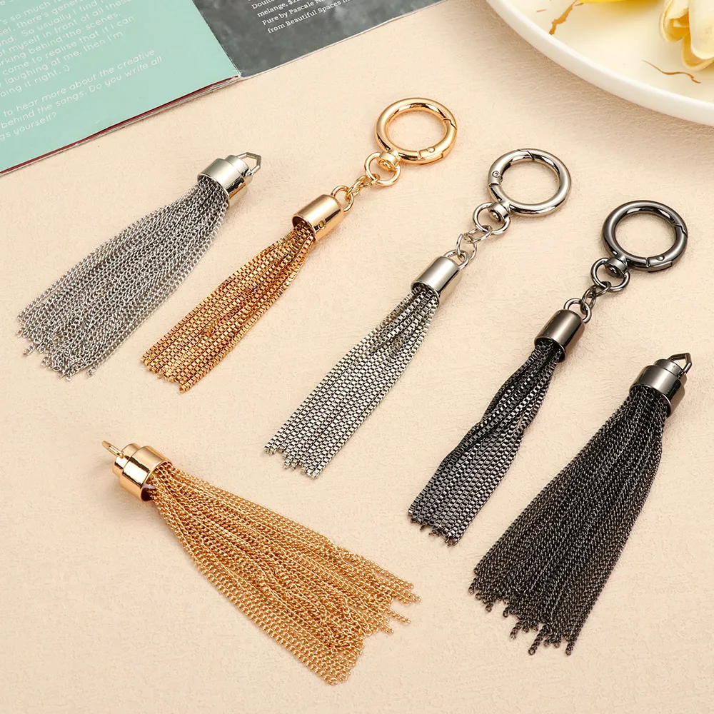 

Metal Buckle Tassel Pendant Keychain Tassels Pendant Shoulder Bag Tassel Purse Hardware Accessories Fashion Handbag Decoration