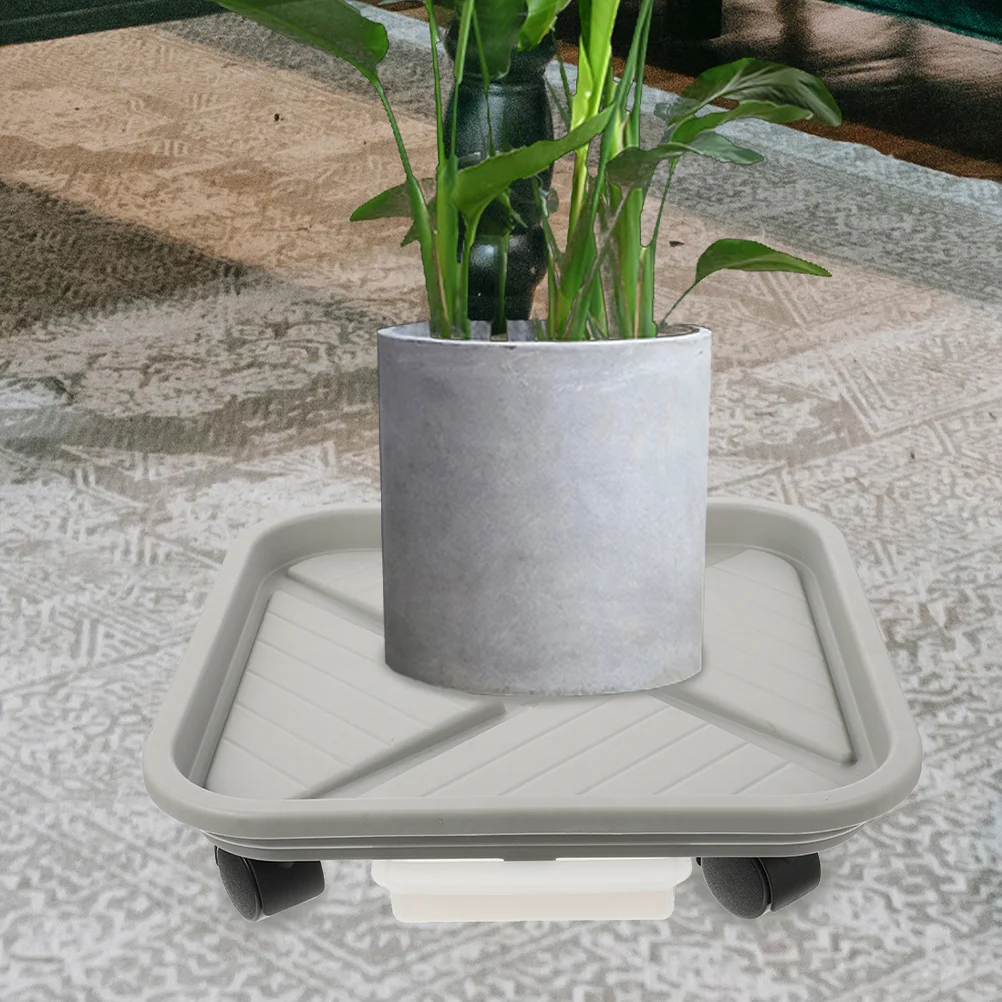 Мобильный цветочный горшок поднос для воды подставка растений колеса держатели