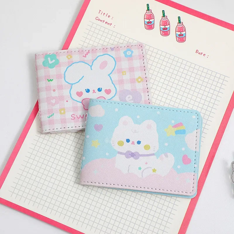 Cartoon Tiger Rabbit Driver License Card Holder Cute Women Bank Cards Name Cards Purse Mini Clutch Wallet Money Purse