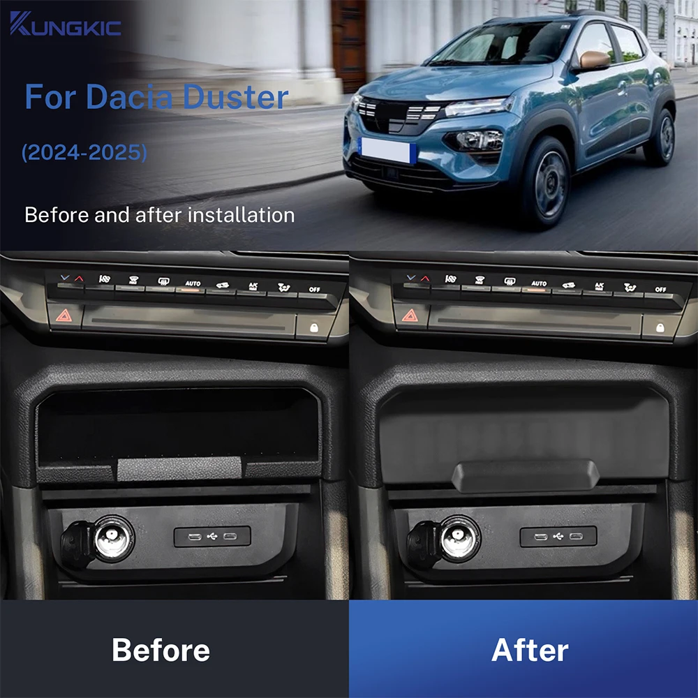 Фото Caixa de armazenamento central para carro Dacia Duster 3 2024 2025 2026 Recipiente de controle central para acessórios automotivos Dacia Duster 3 2025 №2