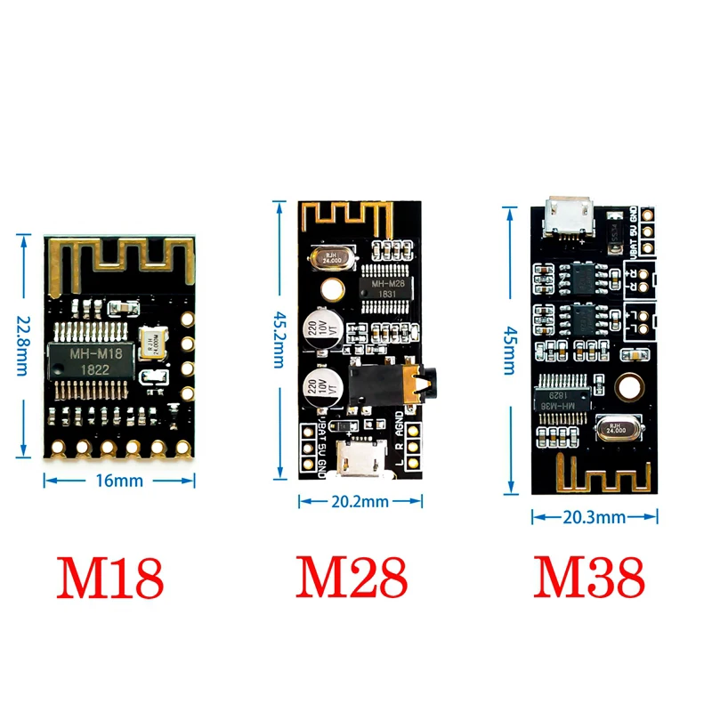 

2PCS MH-MX8 wireless Bluetooth audio module 4.2 stereo lossless high fidelity HIFI DIY modification