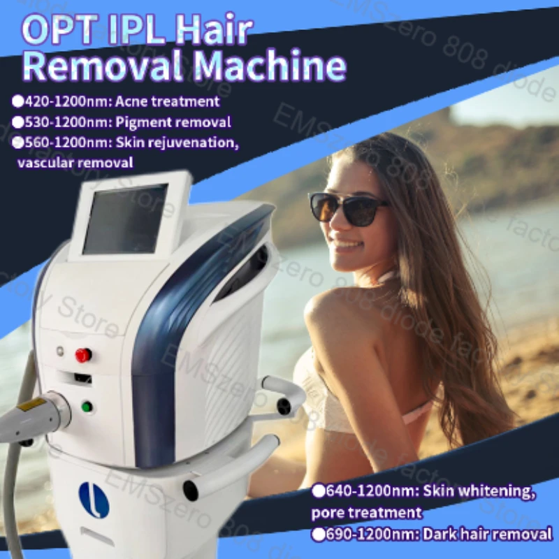 Máquina M22 IPL OPT para rejuvenecimiento de la piel, depilación láser estética OPT/IPL/e-light, multiaplicación Vascular
