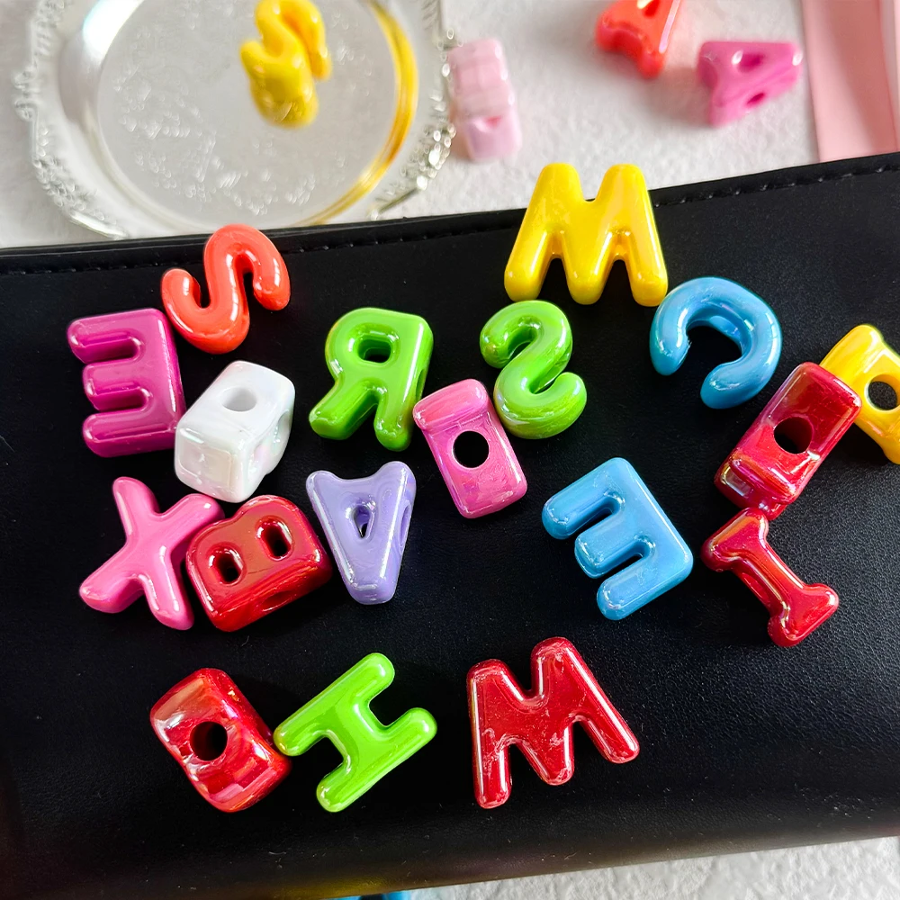 Фото Сердечный дизайн 150 шт. 17*22 мм DIY необычные бусины/эффект AB/форма буквы/акрил/ручная работа/фурнитура и компоненты для ювелирных изделий # 19105 №1