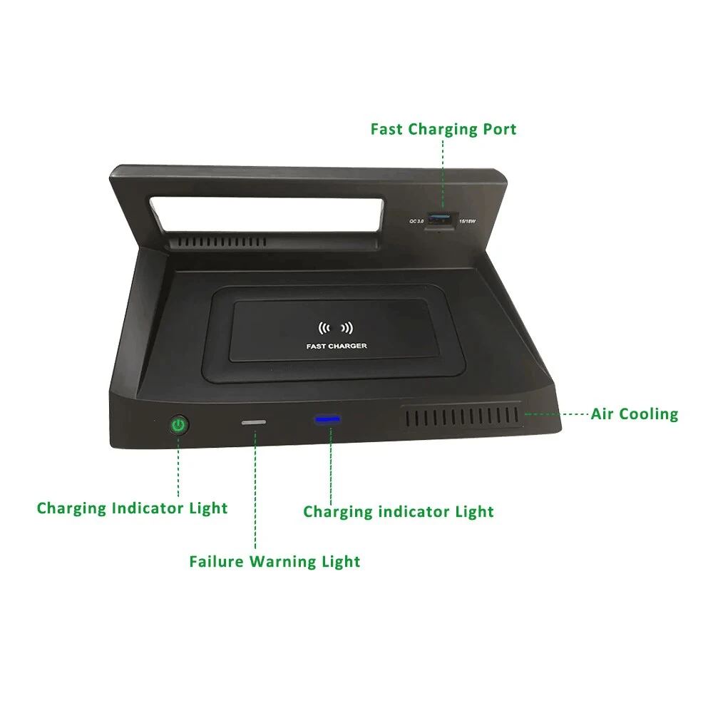 Автомобильное беспроводное зарядное устройство для Volkswagen tiguan mk2 оригинальный