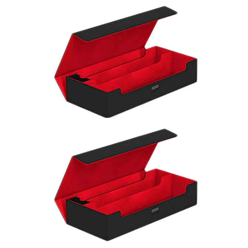 

2X Large Card Case Deck Box Playmat And Dice Collector Container Card Storage Box Storage Dustproof Card Storage Box A