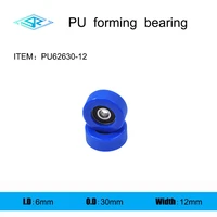 the manufacturer supplies polyurethane forming bearing pu62630 12 rubber coated pulley 6mm30mm12mm