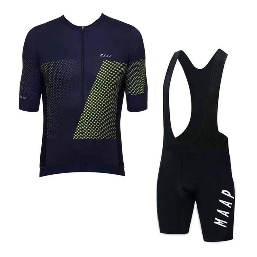 

MAAP Summer Men Breathable Cycling Jersey Sets Men'Road Racing Bike Short Sleeve Suit Bicycle Bib Short Pants