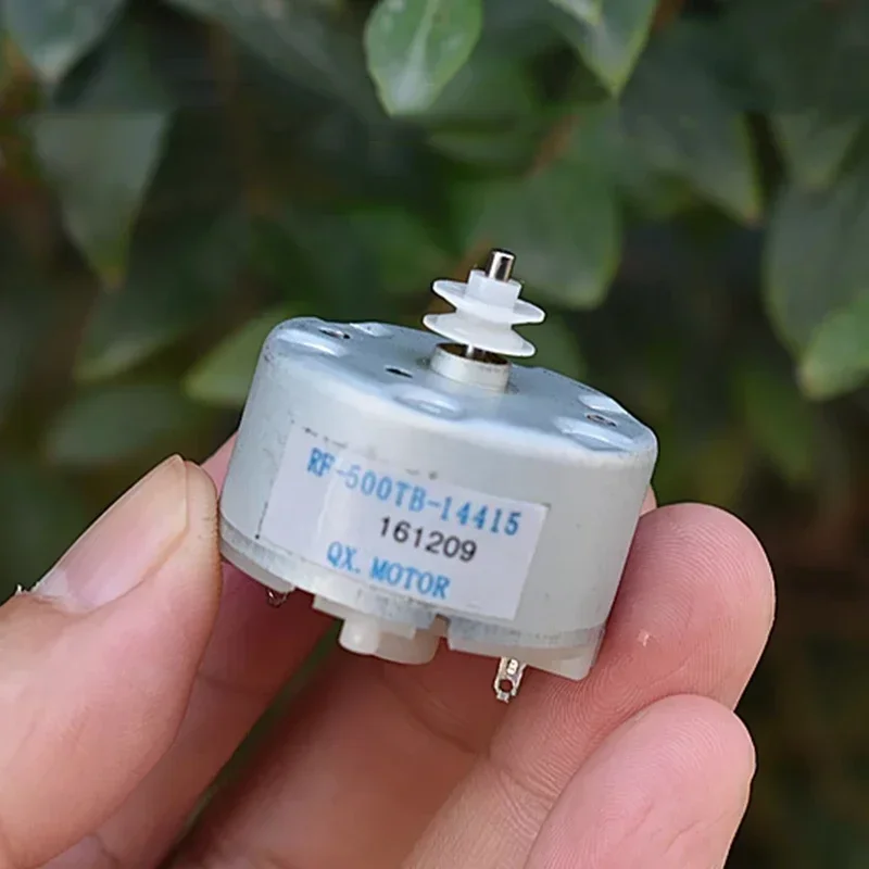Фото Двигатель Mini 500 RF-500TB-14415 DC 5 В 6 В 3800 об/мин Микро 32 мм Диаметр Круглый двигатель шпинделя DIY Сигнализация Распылительная машина CD DVD-плеер №5