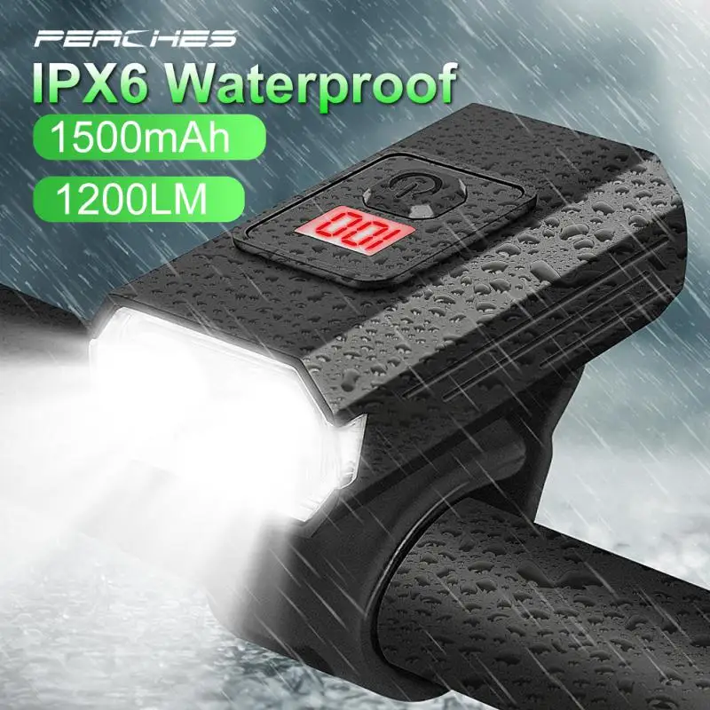 

Фонарь велосипедный, 1200 лм, USB