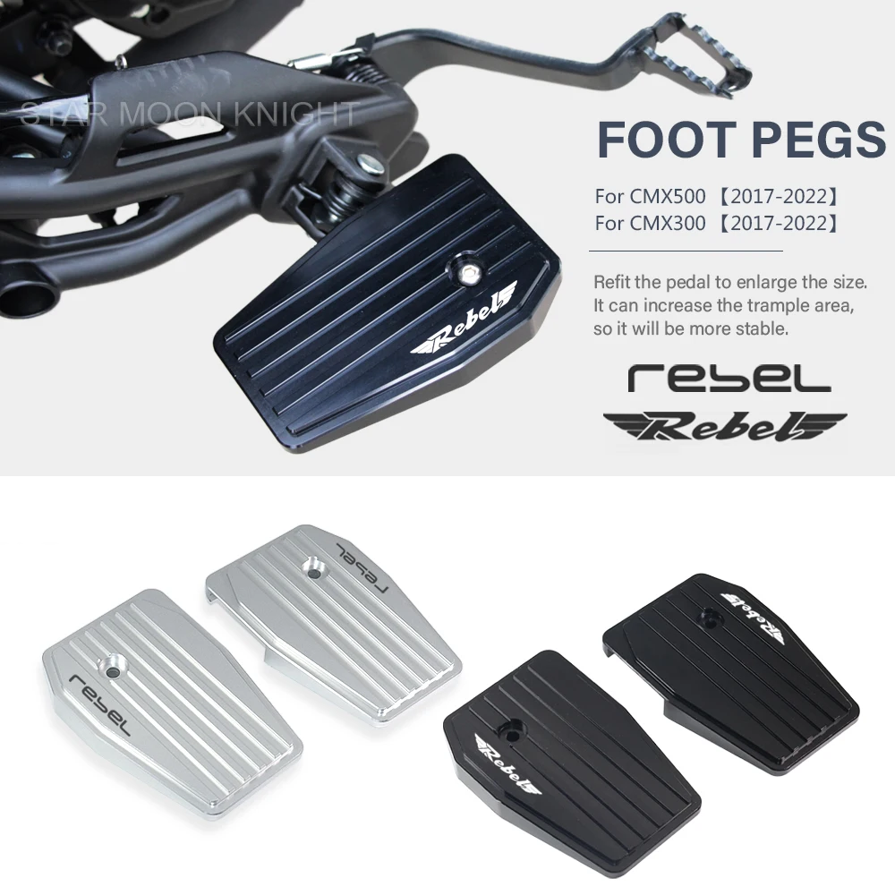 

Мотоциклетные широкие подножки для Honda Rebel CMX500 CMX 500 300 CMX300 Rebel 500 2017-2022 2020 2021