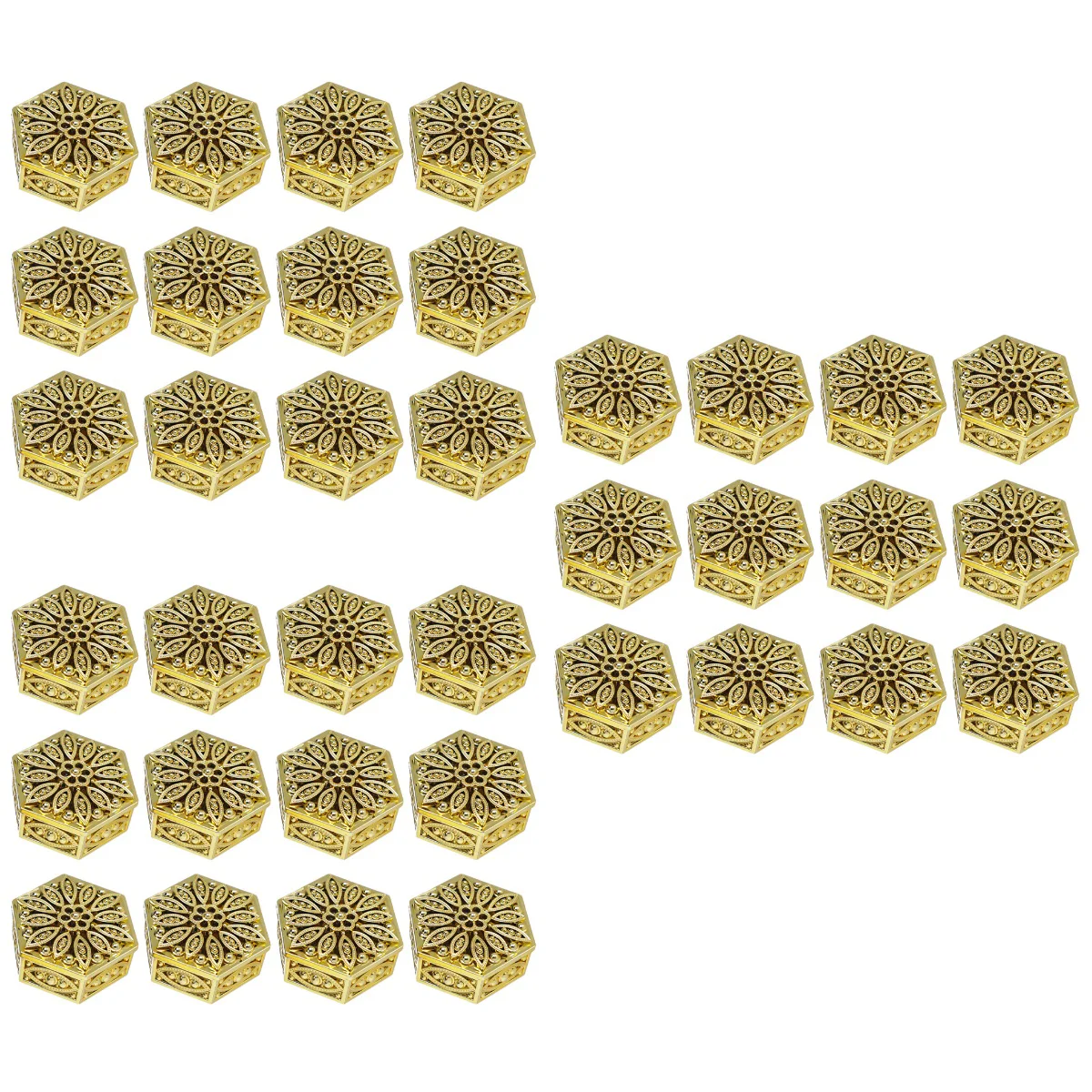 

Boxes Candy Weddinghexagon Favors Favor Gift Gold Partyhollow Out Box Christmas