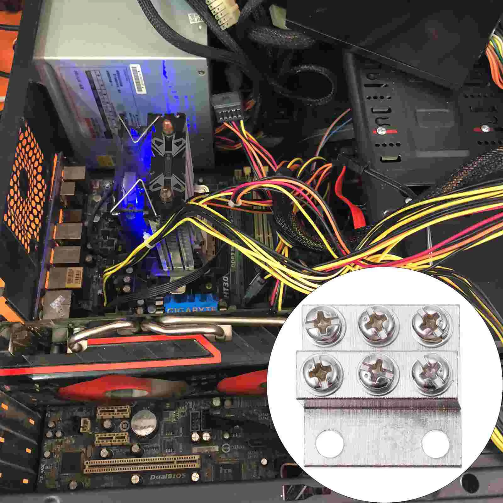 

Terminal Bar Ground Block Strip Kit Metal Blocks Barrier Jumpers Intersystem Automotive Bonding Copper Connector Wire Holes