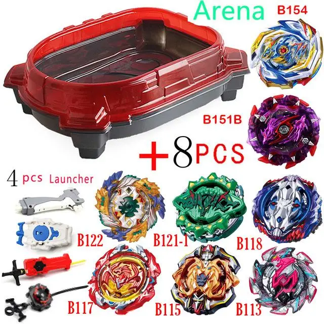 

Beyblade Metal Fusion Burst Turbo Slingshock Rail Rush Battle Set Game A Full Set Of Blasting Arenas, Battle Tops And Launchers