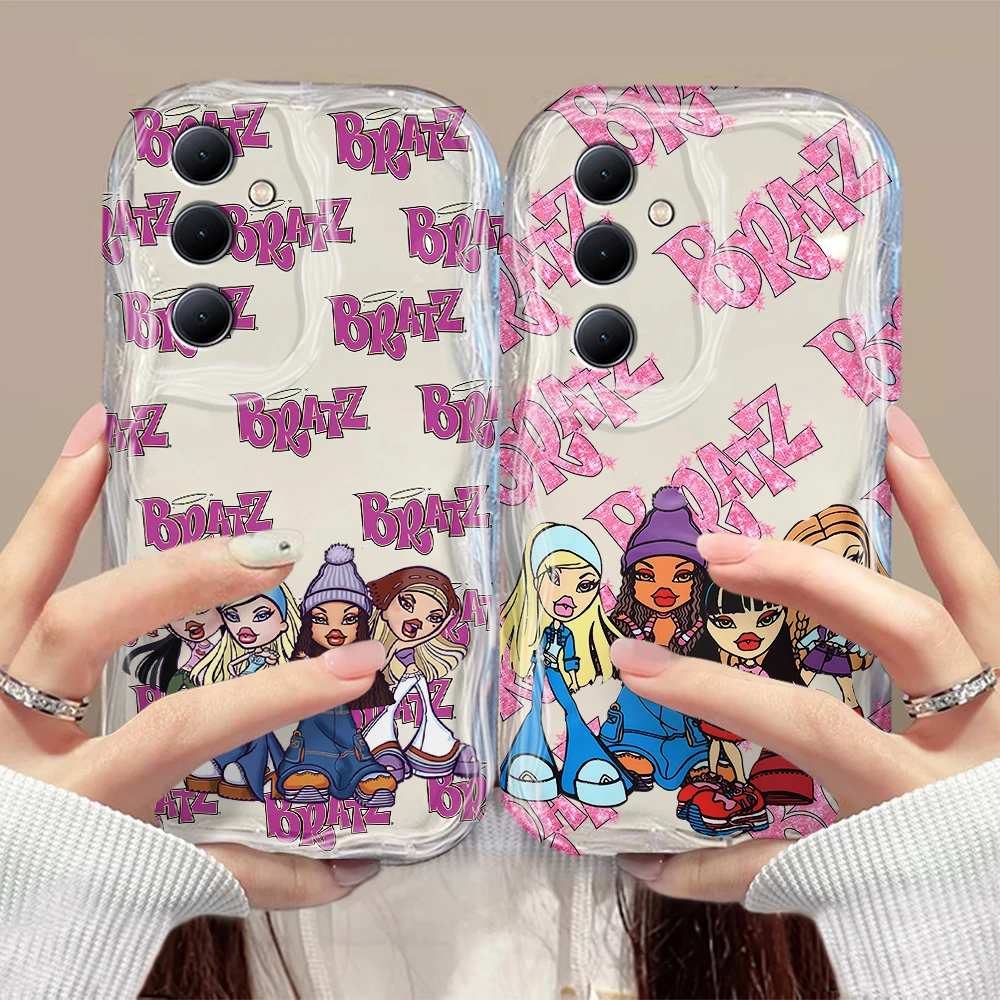 Симпатичная девушка Bratzs кукла 3D волна для OPPO Realme 12 11 10 9 8 7 7i 6 5 Pro Plus C67 C65 C55 C31 C35 C11 C12