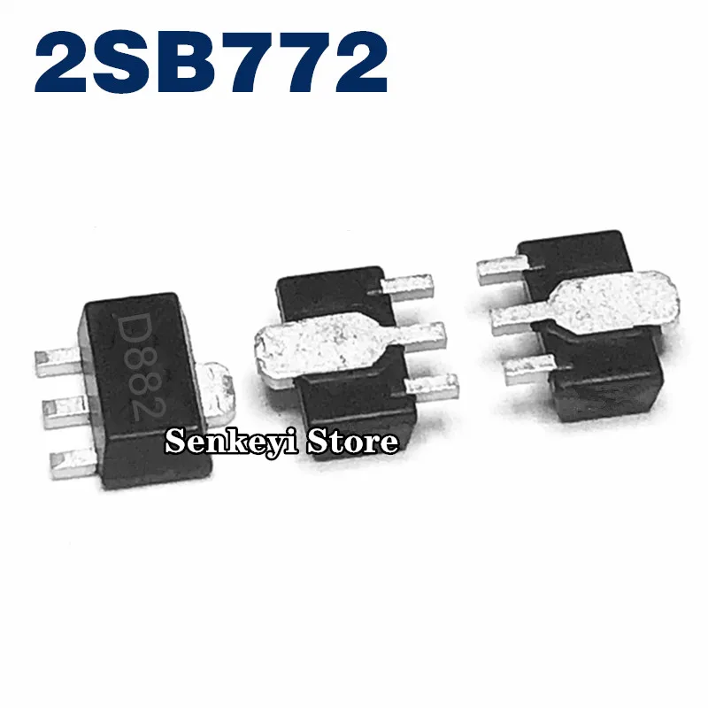 

New original B772 2SB772 PNP transistor power tube patch SOT89