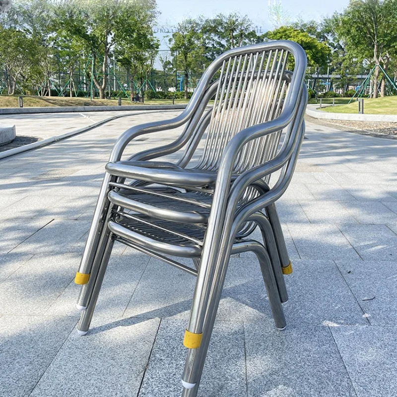 

Solo Handrail Dining Chair Outdoor Fallow Bedroom Backrest Dining Chair Simple Comfort Sillas Cocina Balcony Furniture QF50DC