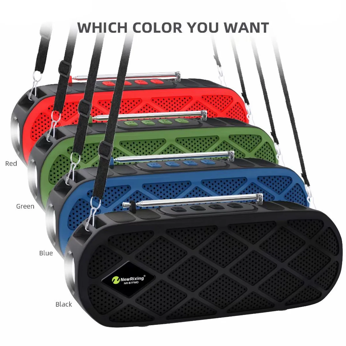 

Портативная беспроводная уличная Bluetooth-Колонка светодиодный светодиодным фонариком и USB-портом